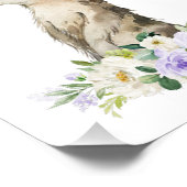 メルカート，サファリ，紫色の花男女兼用, フォトプリント            (角)