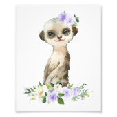 メルカート，サファリ，紫色の花男女兼用, フォトプリント            (正面)