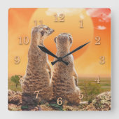 メルカ最高のスフレンズ スクエア壁時計 (正面)