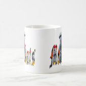 メルカ誇りを持ったツ名の後ろに立つ コーヒーマグカップ (中央)