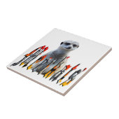 『メルカ誇りを持ったツ名の後ろに立つ』 タイル (側面)