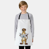 メルカ読ットの新聞 エプロン (着用した状態)