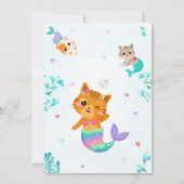 メルキッテン誕生日の招待ガールマジカルパーティー 招待状 (裏面)