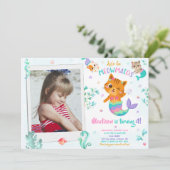 メルキッテン誕生日の招待状ガールフォトマジカル 招待状 (スタンド正面)