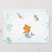 メルキッテン誕生日の招待状ガールフォトマジカル 招待状 (裏面)