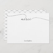 メルシありがとうノートカード 招待状 (正面/裏面)