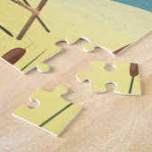 メルシア島エセックス旅行ポスター ジグソーパズル (側面)