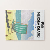 メルシア島エセックス旅行ポスター ジグソーパズル (横)