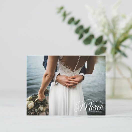 メルシビーコー結婚プの感謝 ポストカード (スタンド正面)