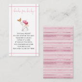 メルシフランスのビーベピンクガールブズベビー エンクロージャーカード (正面/裏面)