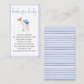 メルシフランスのビーベブルーボーイブーブックベビー エンクロージャーカード (正面/裏面)