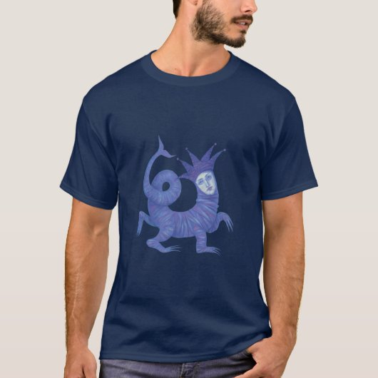 メルシン，水中魔法の生き物，ファンタジーアート Tシャツ (正面)