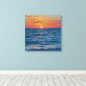 メルシーズは毎朝新しい美しい日の出 キャンバスプリント (インサイチュ (ウッドフロア))