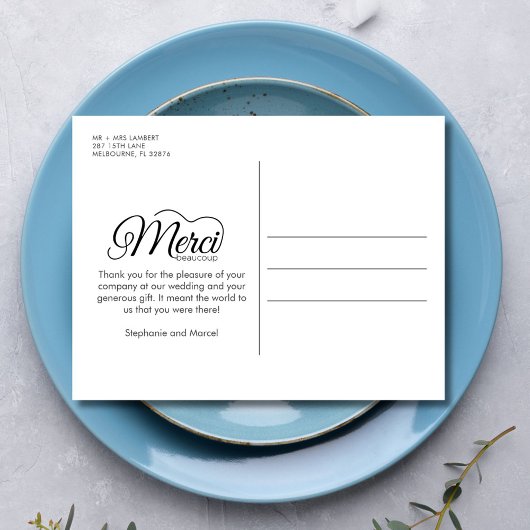 メルシービーコーお気に入りのプウェディングデイフォトポストカード ポストカード