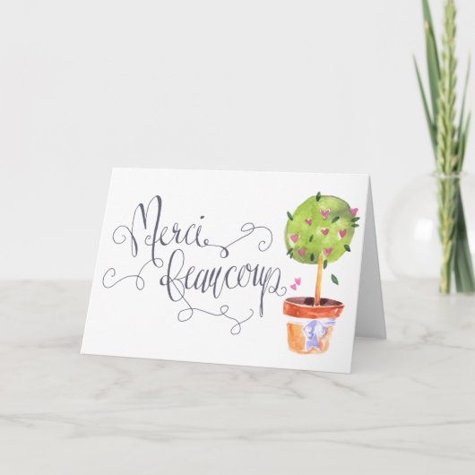 メルシーボークーハートトピアリーグリーティングカード サンキューカード (正面)