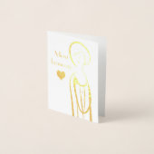 メルシーボークーフランスのト娘 箔カード (正面)