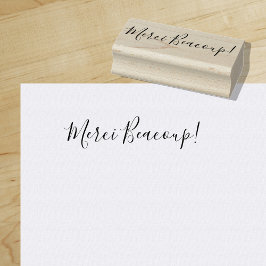 メルシーボークー |どうもありがとうフランスの。 ラバースタンプ