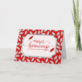 メルシーボーフランスのクープター事業ありがとう赤 サンキューカード (正面)