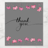 メルシ感謝していパーティー特別ギフトバラレッドホワイト ワインラベル (シングルラベル)