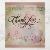 メルシ感謝していパーティー特別ギフトバラレッドホワイト ワインラベル (シングルラベル)