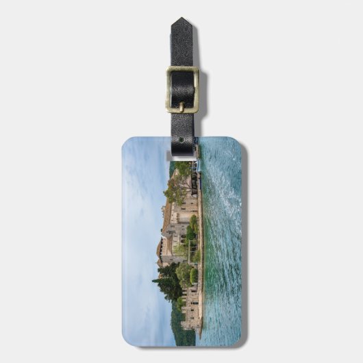 メルジェット島のベネディクト修道院 – クロアチア ラゲッジタグ (正面縦)