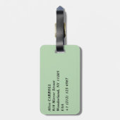 メルジェット島のベネディクト修道院 – クロアチア ラゲッジタグ (裏面縦)