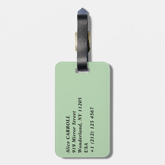 メルジェット島のベネディクト修道院 – クロアチア ラゲッジタグ (裏面縦)