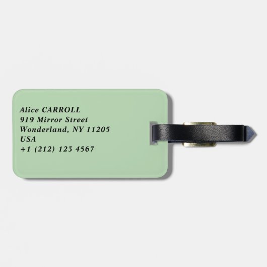 メルジェット島のベネディクト修道院 – クロアチア ラゲッジタグ (裏面横)