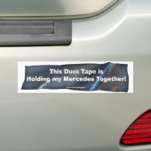 メルセおもしろいデス車用ダクトテープバンパーステッカー バンパーステッカー (車上)