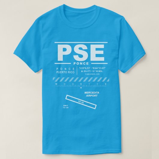 メルセディタ空港PSE Tシャツ (デザイン正面)