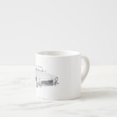 メルセデスのクラシックなコンバーチブル エスプレッソカップ (正面右)