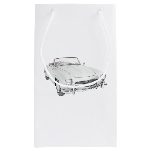 メルセデスのクラシックなコンバーチブル スモールペーパーバッグ (裏面)