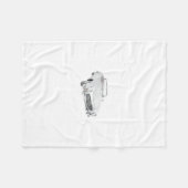 メルセデスのクラシックなコンバーチブル フリースブランケット (正面(横))