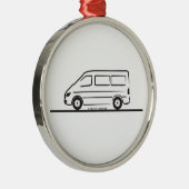 メルセデススプリンターショートホイールベース メタルオーナメント (右)