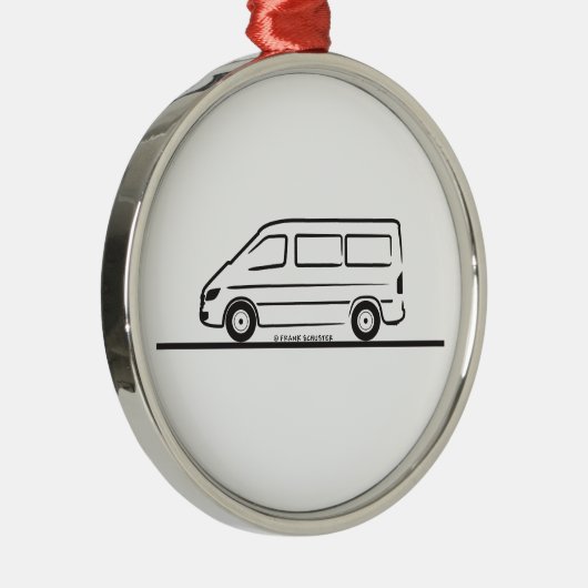 メルセデススプリンターショートホイールベース メタルオーナメント (右)