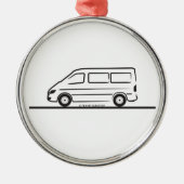 メルセデススプリンターショートホイールベース メタルオーナメント (正面)