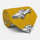 メルセデスベンツ280 SLコンバーチブルイラストレーション ネクタイ (ロール)