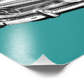 メルセデスベンツ280 SLコンバーチブルイラストレーション フォトプリント (角)