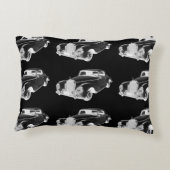 メルセデスベンツ300ラグジュアリーカーアート アクセントクッション (裏面)
