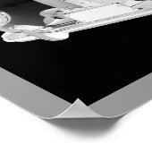 メルセデスベンツ300ラグジュアリーカーアート ポスター (角)