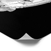 メルセデスベンツ300 SLコンバーチブルカーアート ポスター (角)