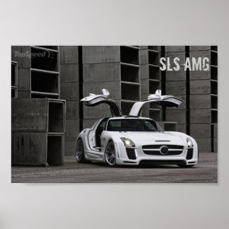 メルセデスベンツSLS AMG FABデザイン ポスター