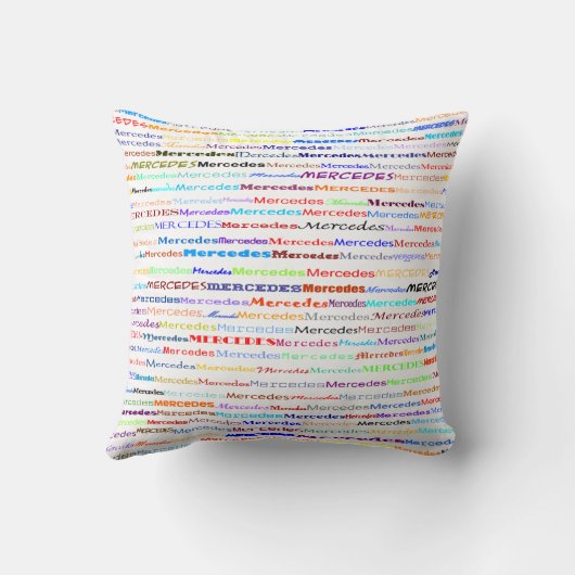 メルセデス文字デザインII装飾用クッション クッション (裏面)