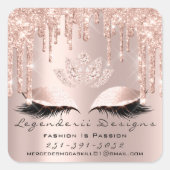 メルセデス美しいラッシュロータス感謝していメール番号 スクエアシール (正面)