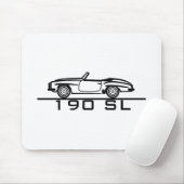 メルセデス190 SLタイプ121 マウスパッド (マウス)