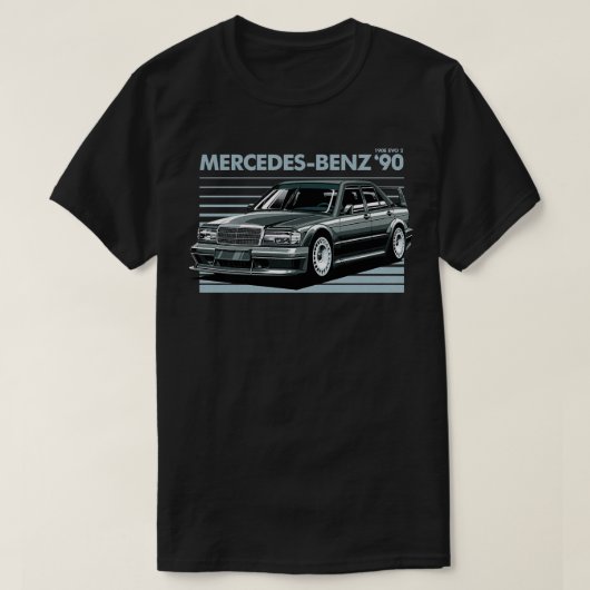 メルセデス190E Tシャツ (デザイン正面)