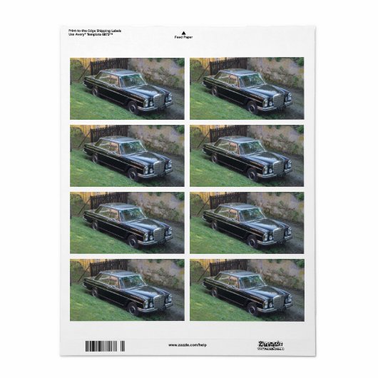 メルセデス280SE W108 ラベル (フルシート)