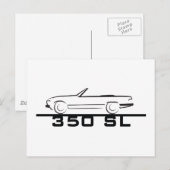 メルセデス350 SLタイプ107 ポストカード (正面/裏面)
