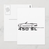 メルセデス450SL ポストカード (正面/裏面)