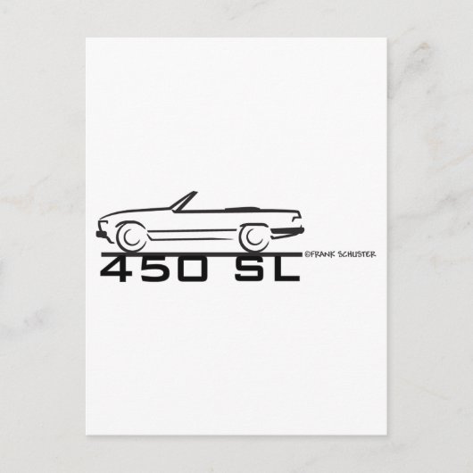 メルセデス450SL ポストカード (正面)